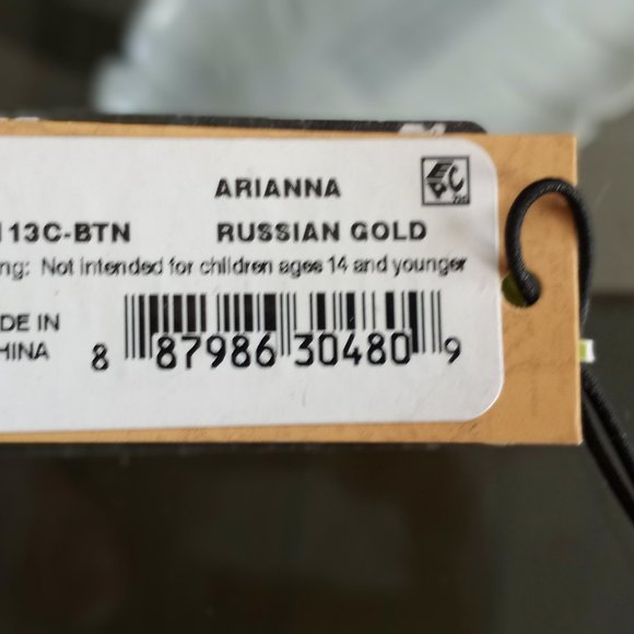 'Patricia Nash'  ARIANNA Russian Gold Paper clip link & Leather - Picture 8 of 10